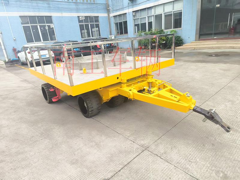 25噸重型平板拖車(chē) 帶圓型不銹鋼上裝工具拖車(chē)