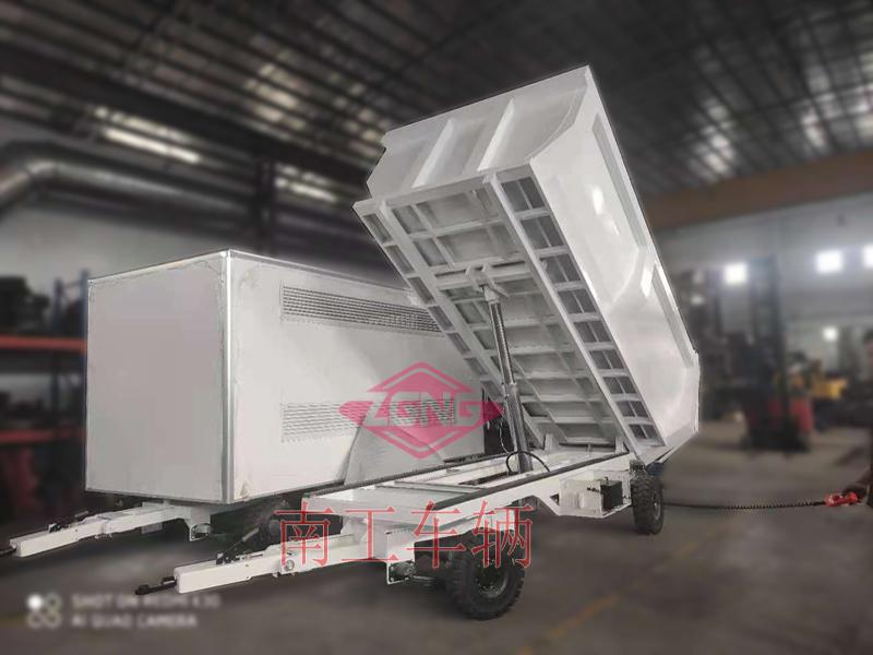 5噸自卸廂式平板車(chē) 無(wú)動(dòng)力牽引自卸工具拖車(chē)